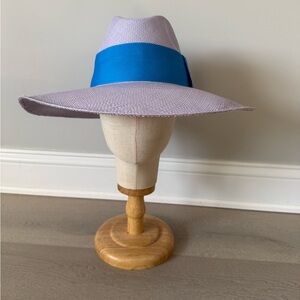 Artesano Azul wide brim Panama hat size L